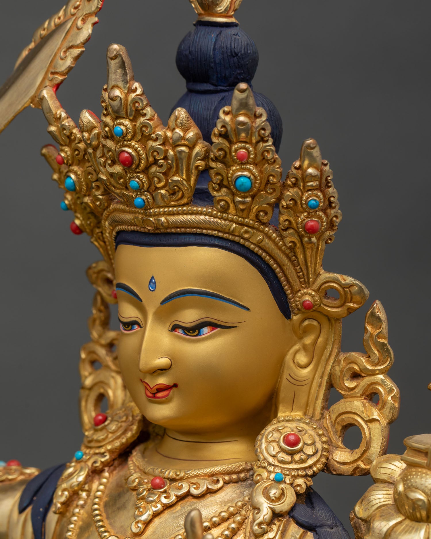 Manjushri Sculpture | Sacred Bodhisattva of Wisdom