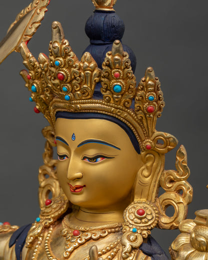 Manjushri Sculpture | Sacred Bodhisattva of Wisdom