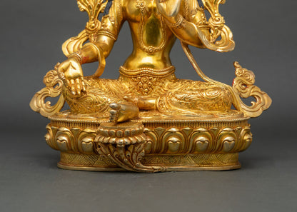 Green Tara Statue | Buddhist Art for Spiritual Decor