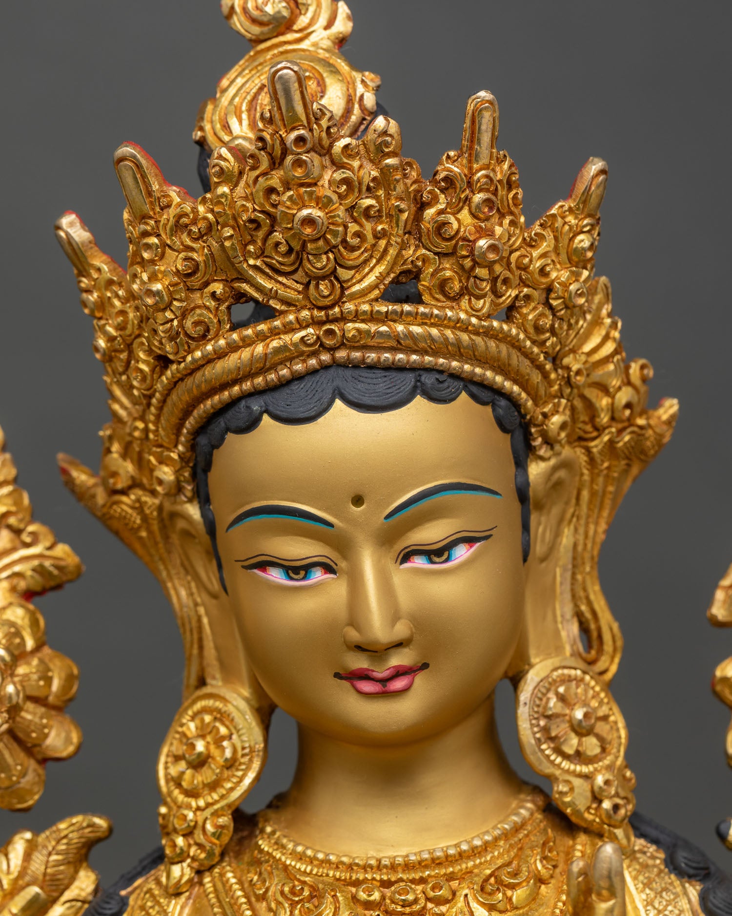 Green Tara Statue | Buddhist Art for Spiritual Decor