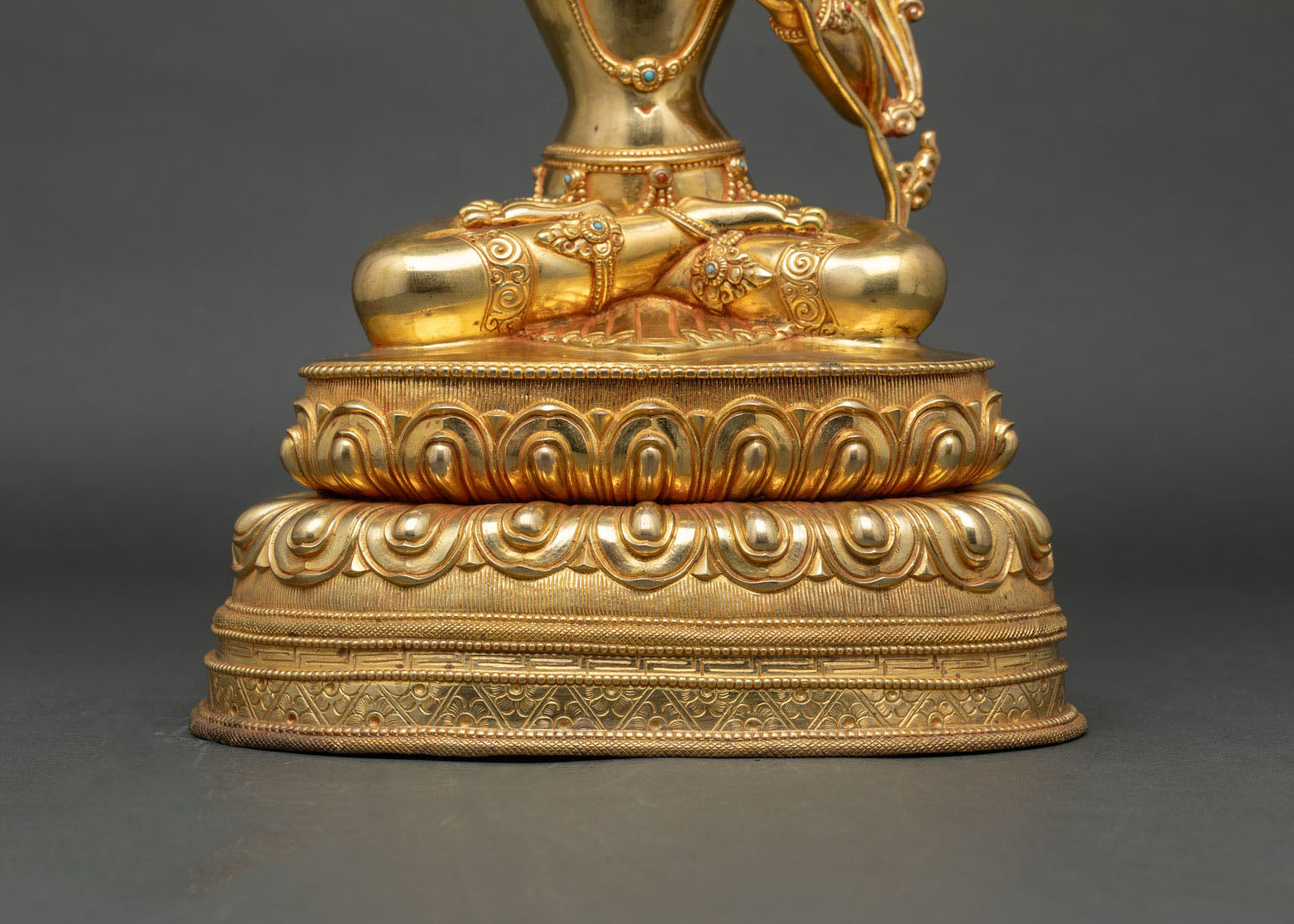 Manjushri Statue | 24K Gold Copper Artwork