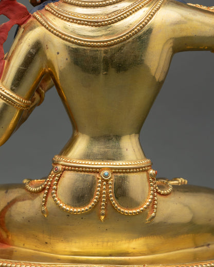 Manjushri Statue | 24K Gold Copper Artwork