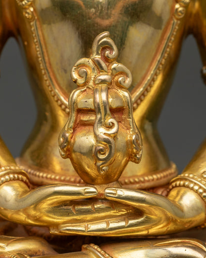 Authentic Amitayus Statue | Sacred Buddhist Sculpture