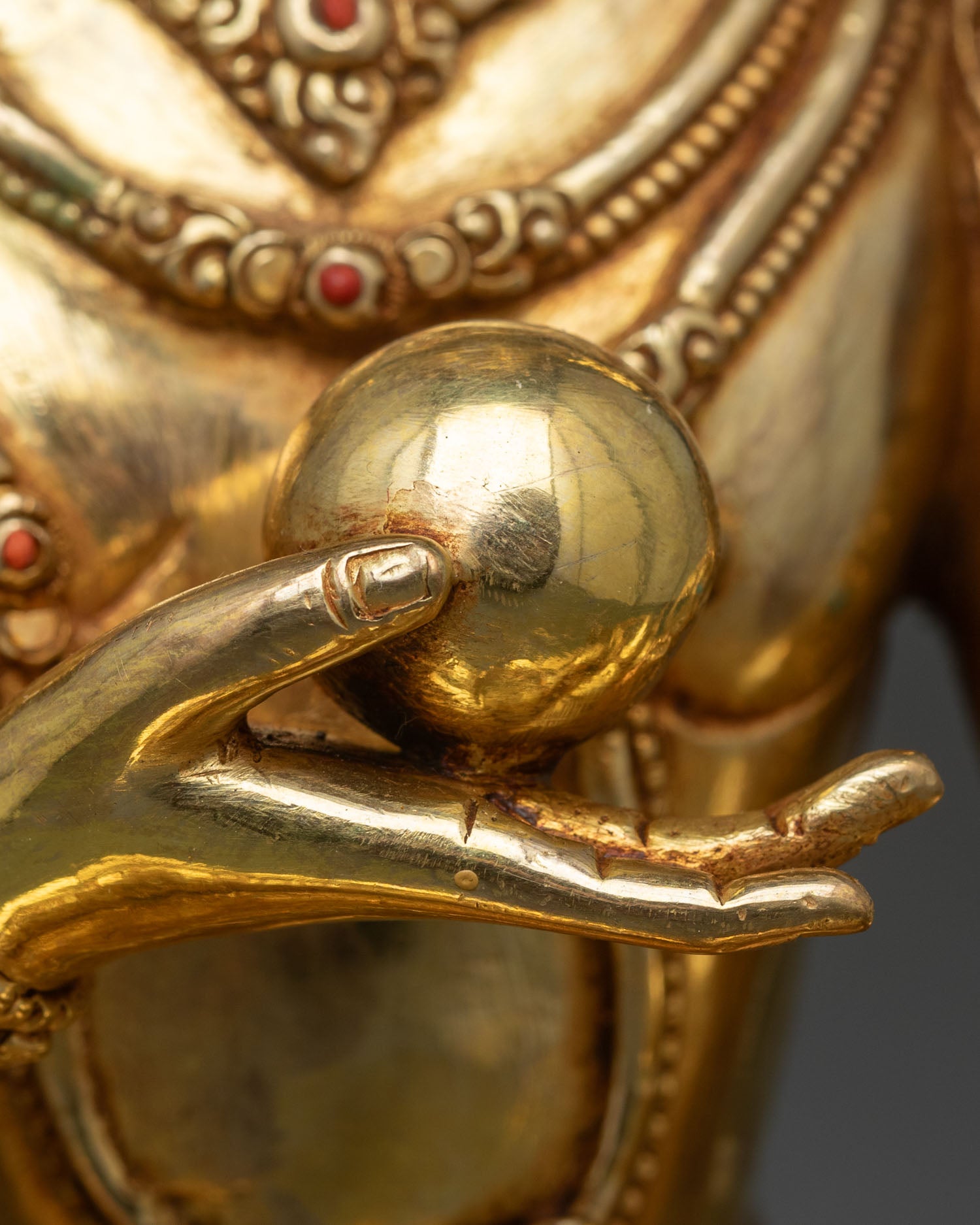 Ksitigarbha Statue | Buddhist Decor from Nepal