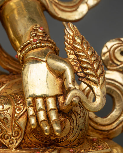 Ksitigarbha Statue | Buddhist Decor from Nepal