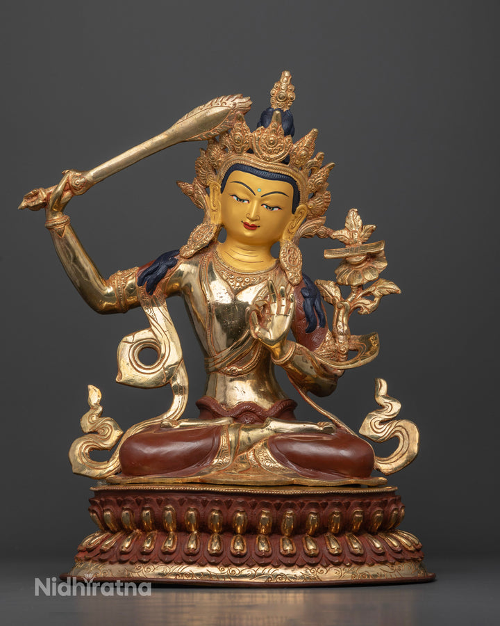 Manjushri Statue: Fusion of Wisdom and Spiritual Alchemy