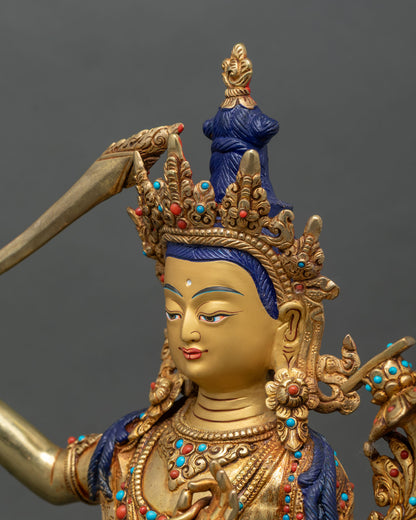 Detailed Manjushri Sculpture | Bodhisattva of Wisdom