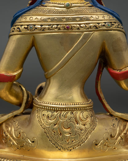 Vajrasattva Copper Statue | Vajrayana Buddhist Deity
