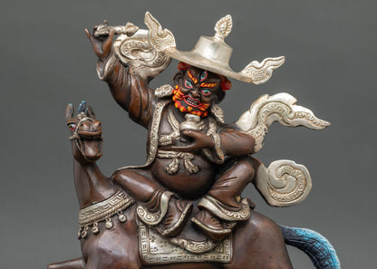 Pehar Gyalpo Statue | Tibetan Buddhist Guardian Art