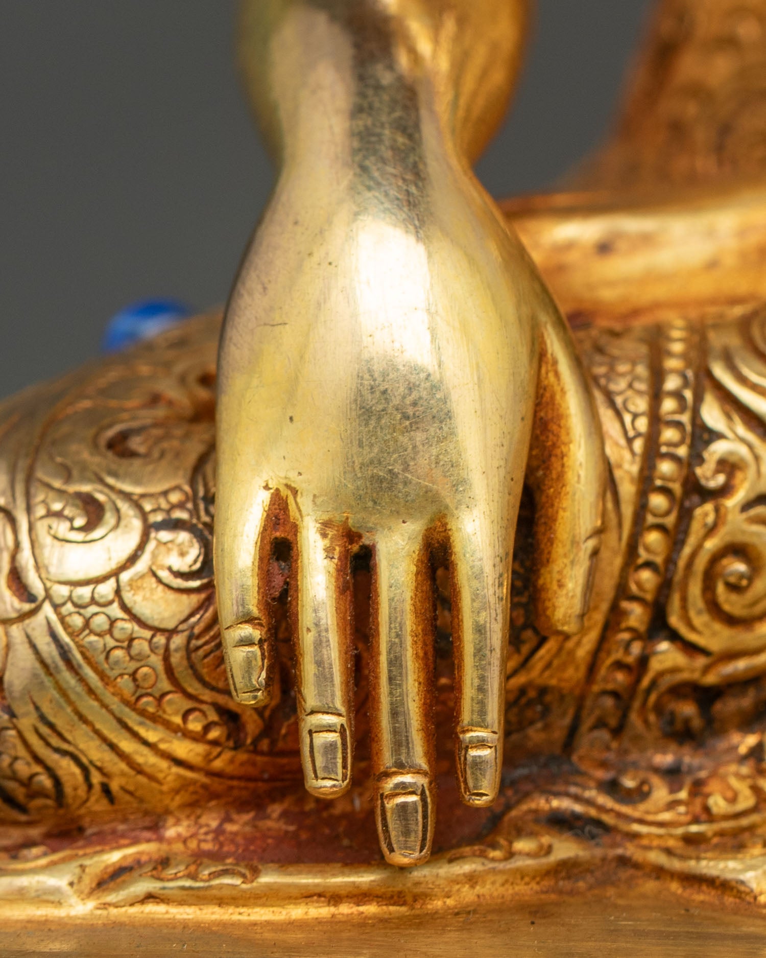 Shakyamuni Buddha Statue with Throne | Handcrafted in Nepal