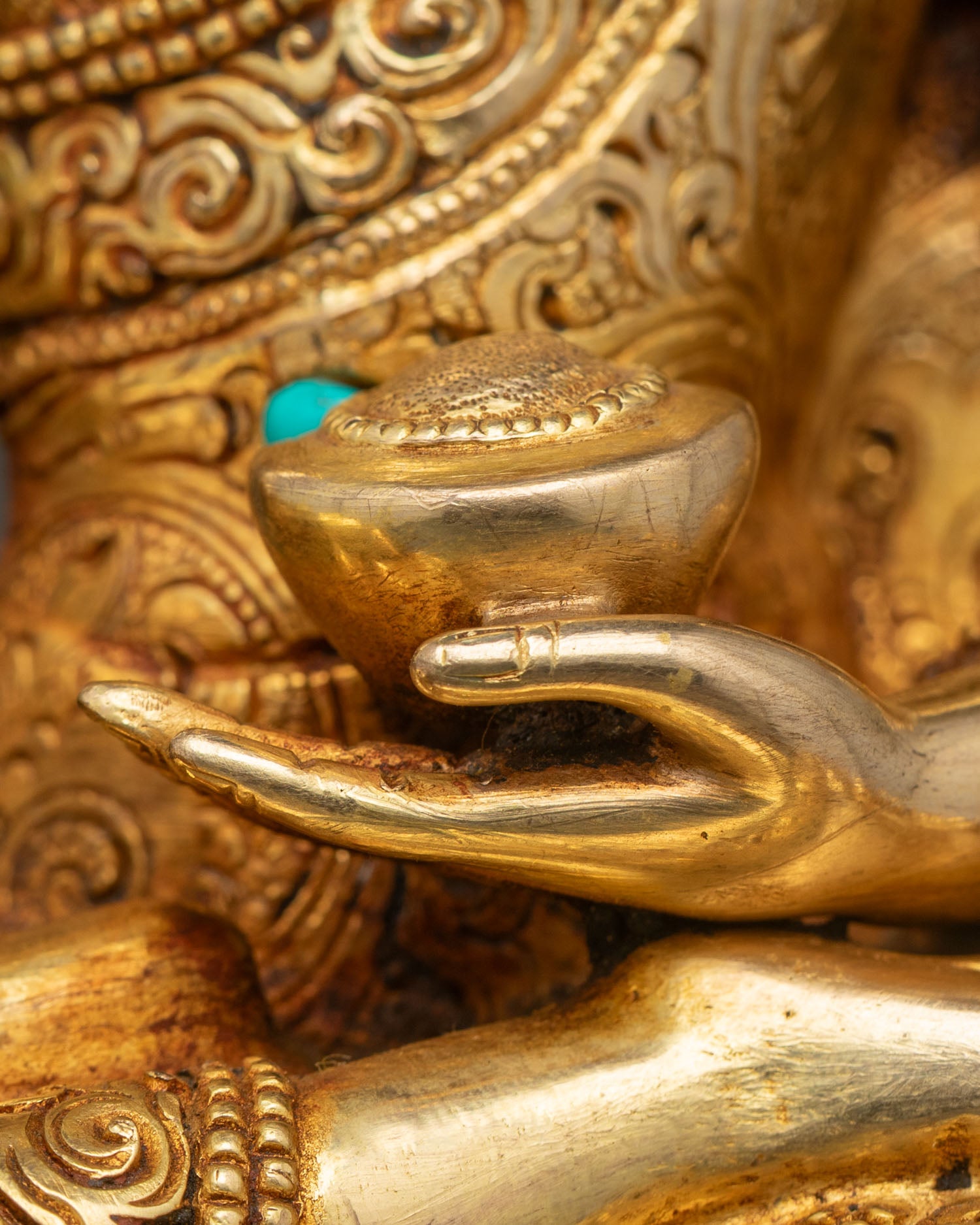 Shakyamuni Buddha Statue with Throne | Handcrafted in Nepal