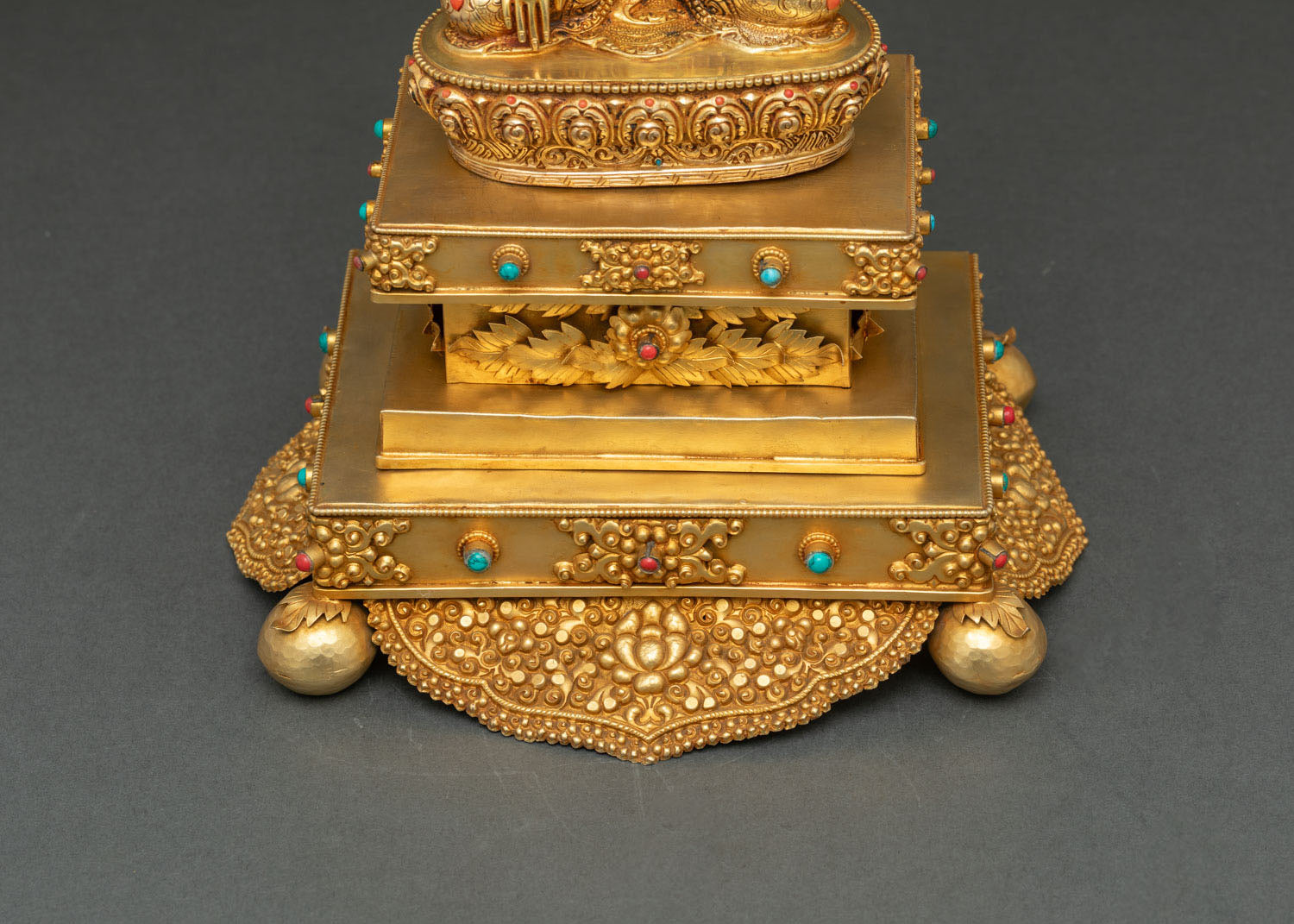 Shakyamuni Buddha Statue with Throne | Handcrafted in Nepal
