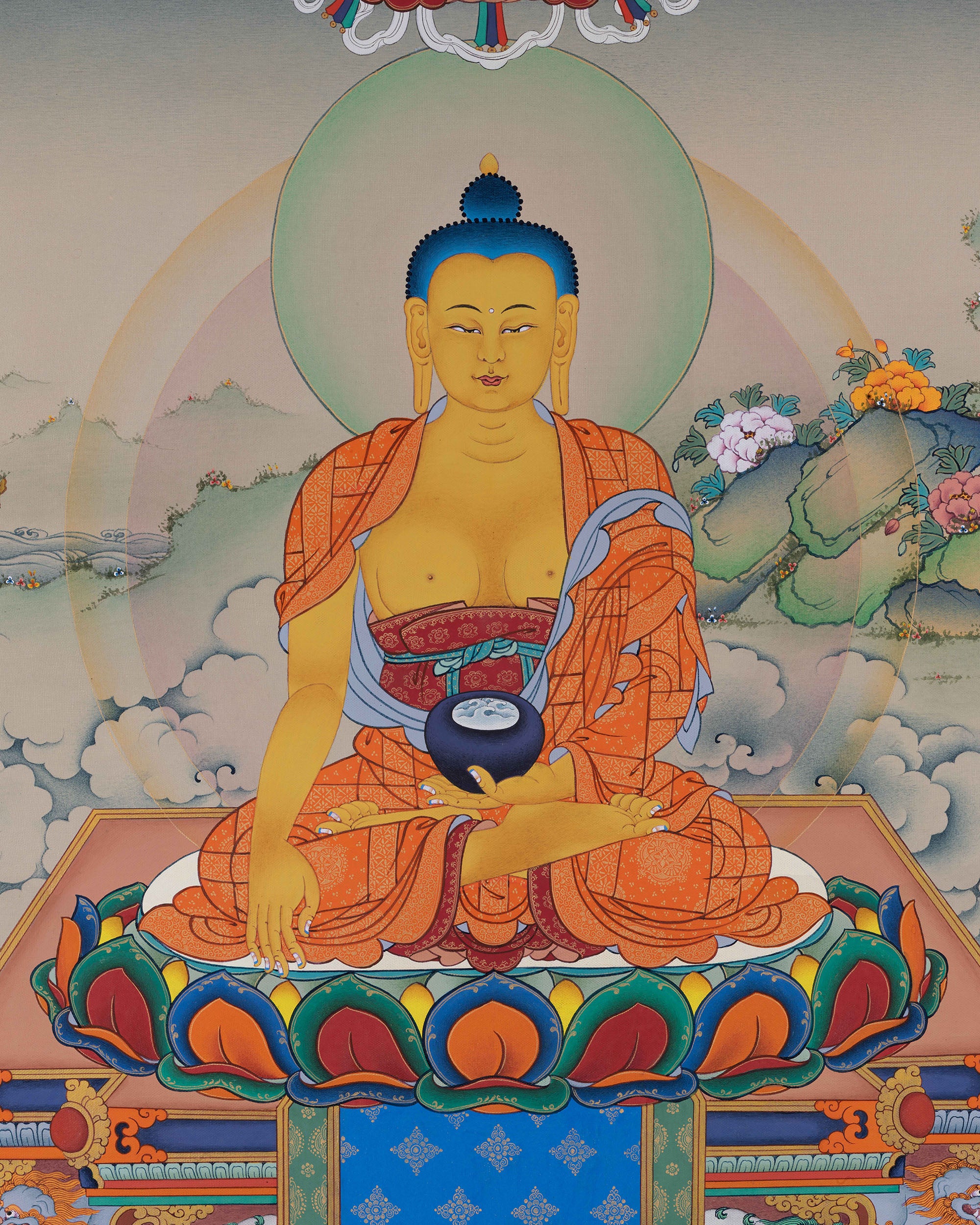 Shakyamuni Buddha Thangka Print