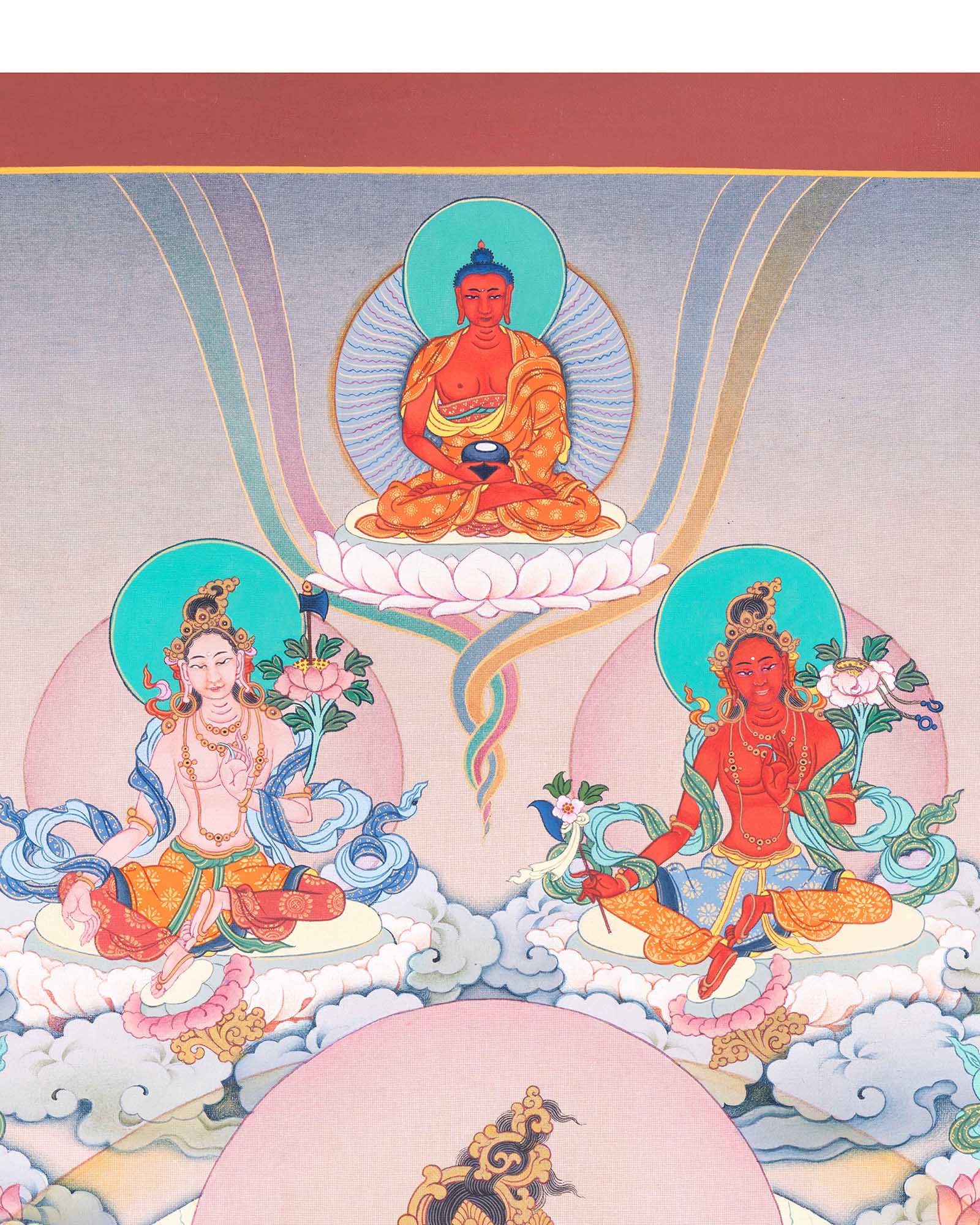 Twenty-One Taras Thangka Print for Prayer and Wall Decor