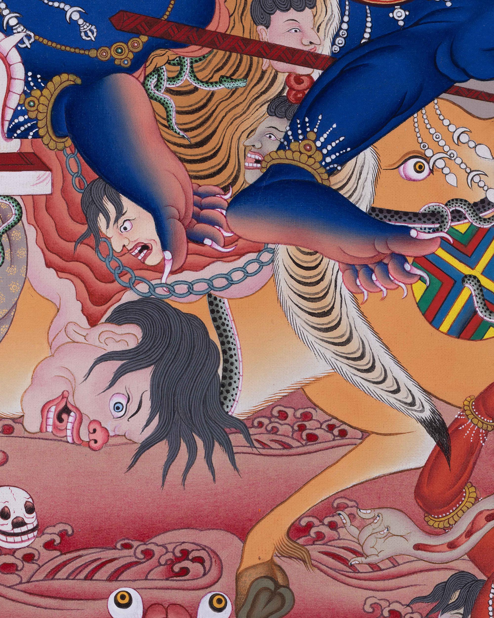 Hand-Painted Palden Lhamo Thangka | Original Thangka