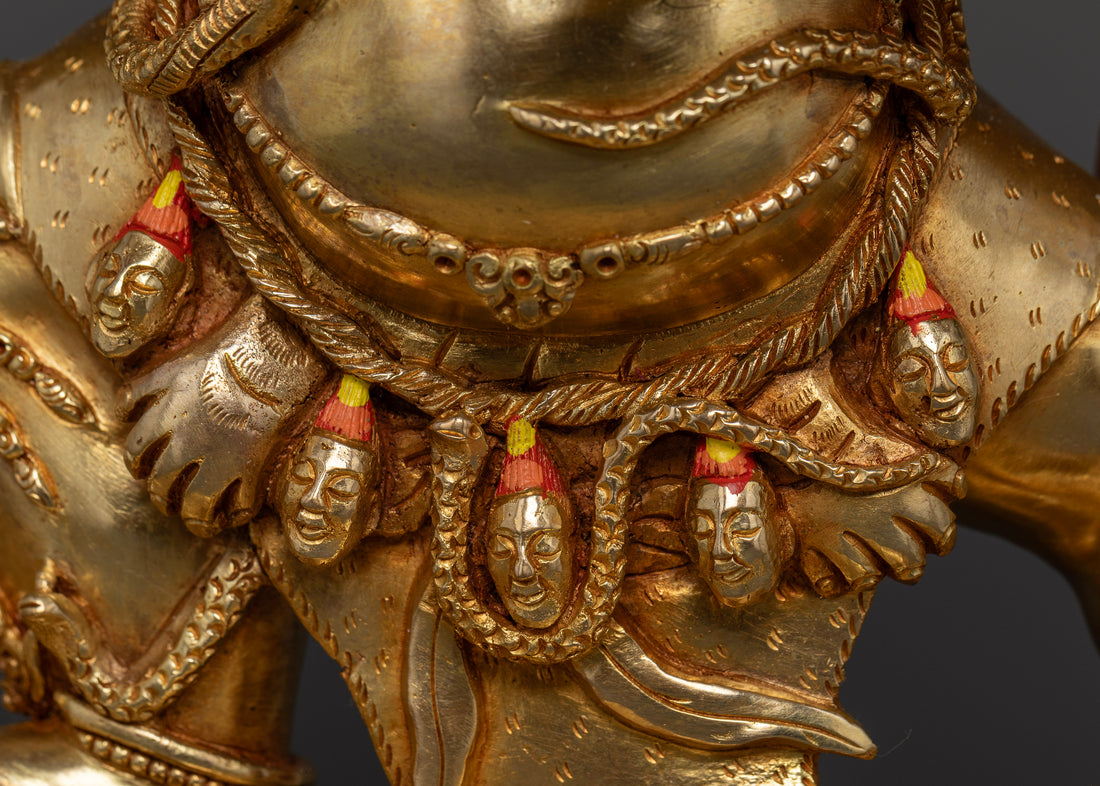 Six Arm Mahakala: Powerful Tibetan Buddhist Deity Statue