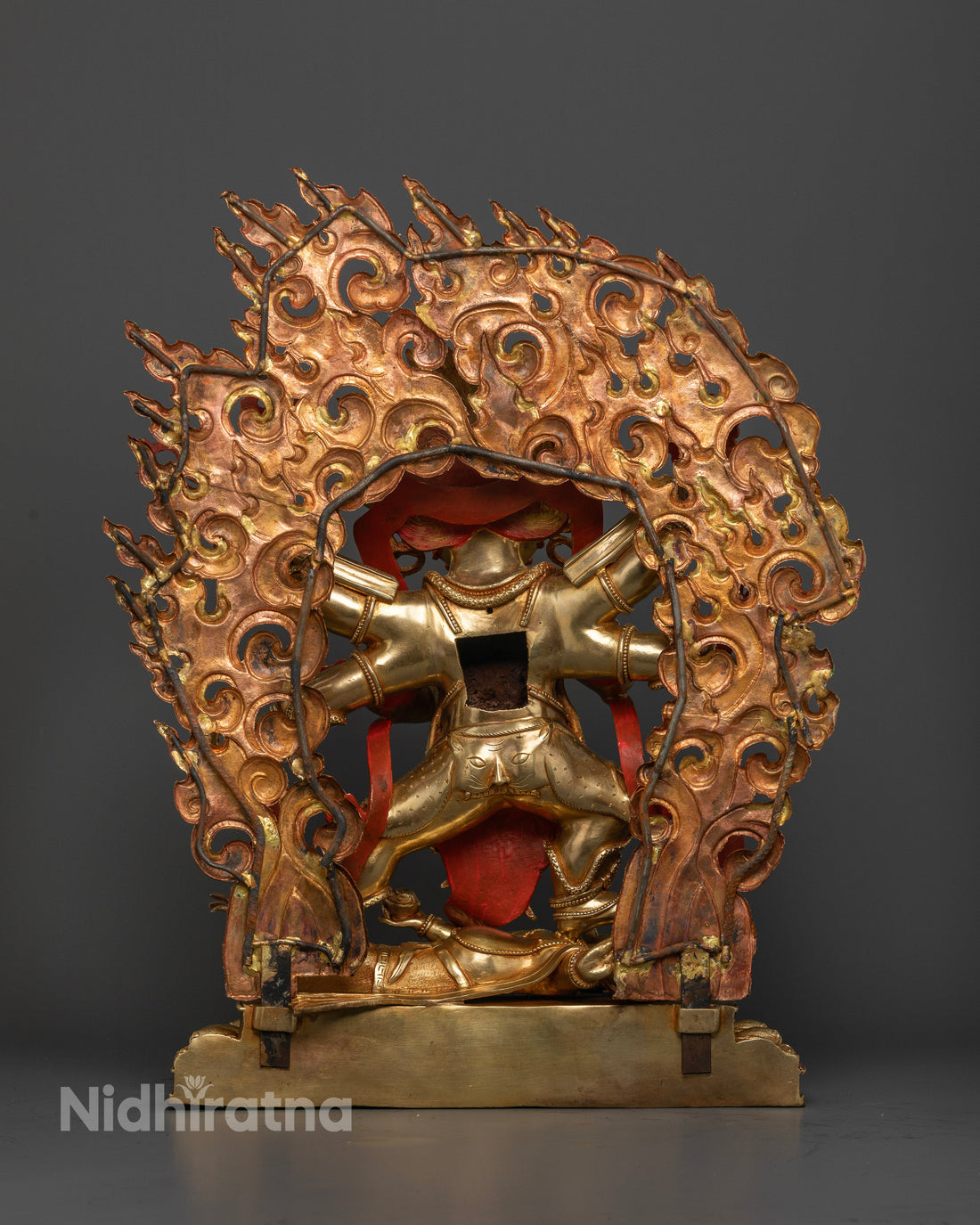 Six Arm Mahakala: Powerful Tibetan Buddhist Deity Statue