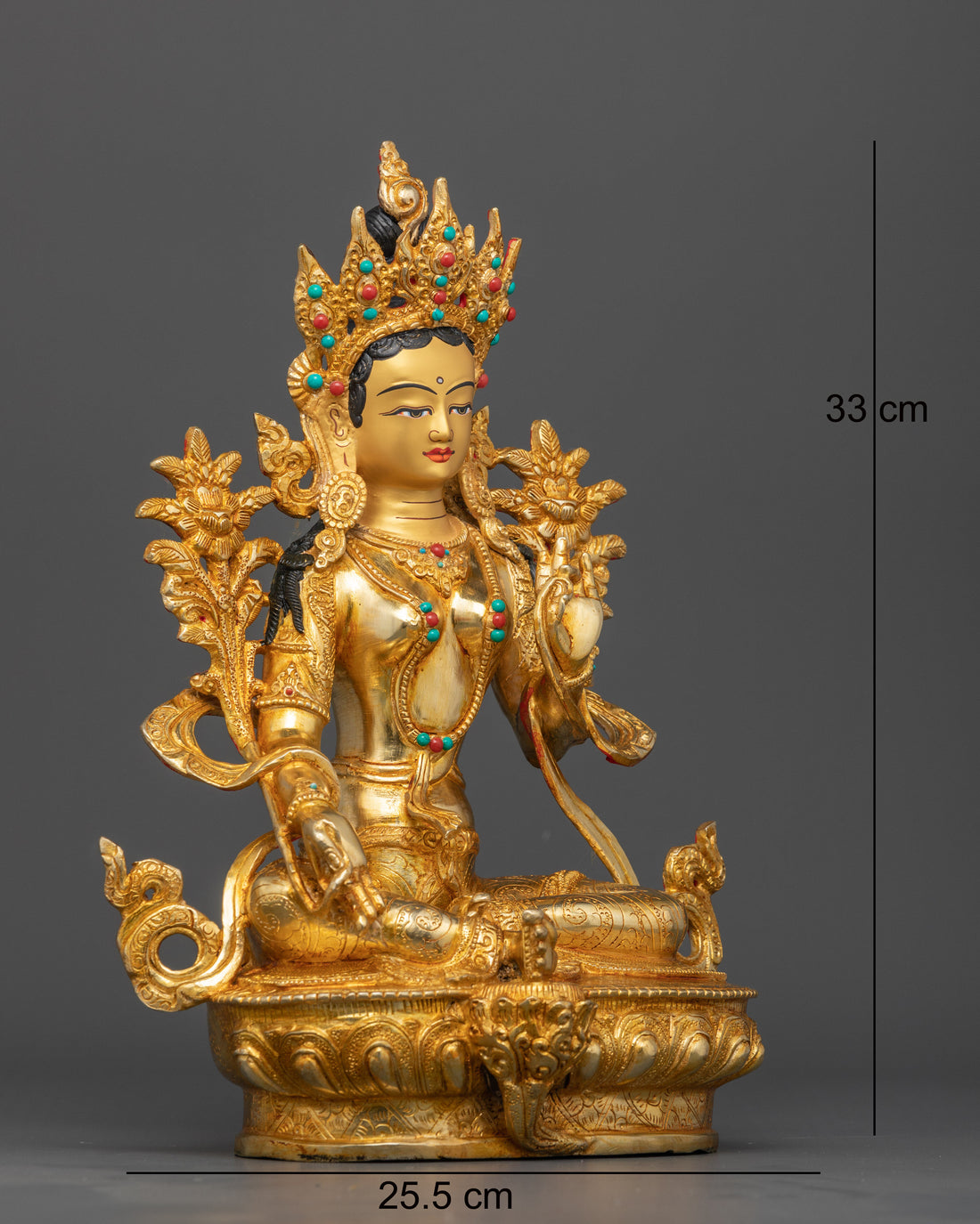 Emerald Grace: The Green Tara Statue