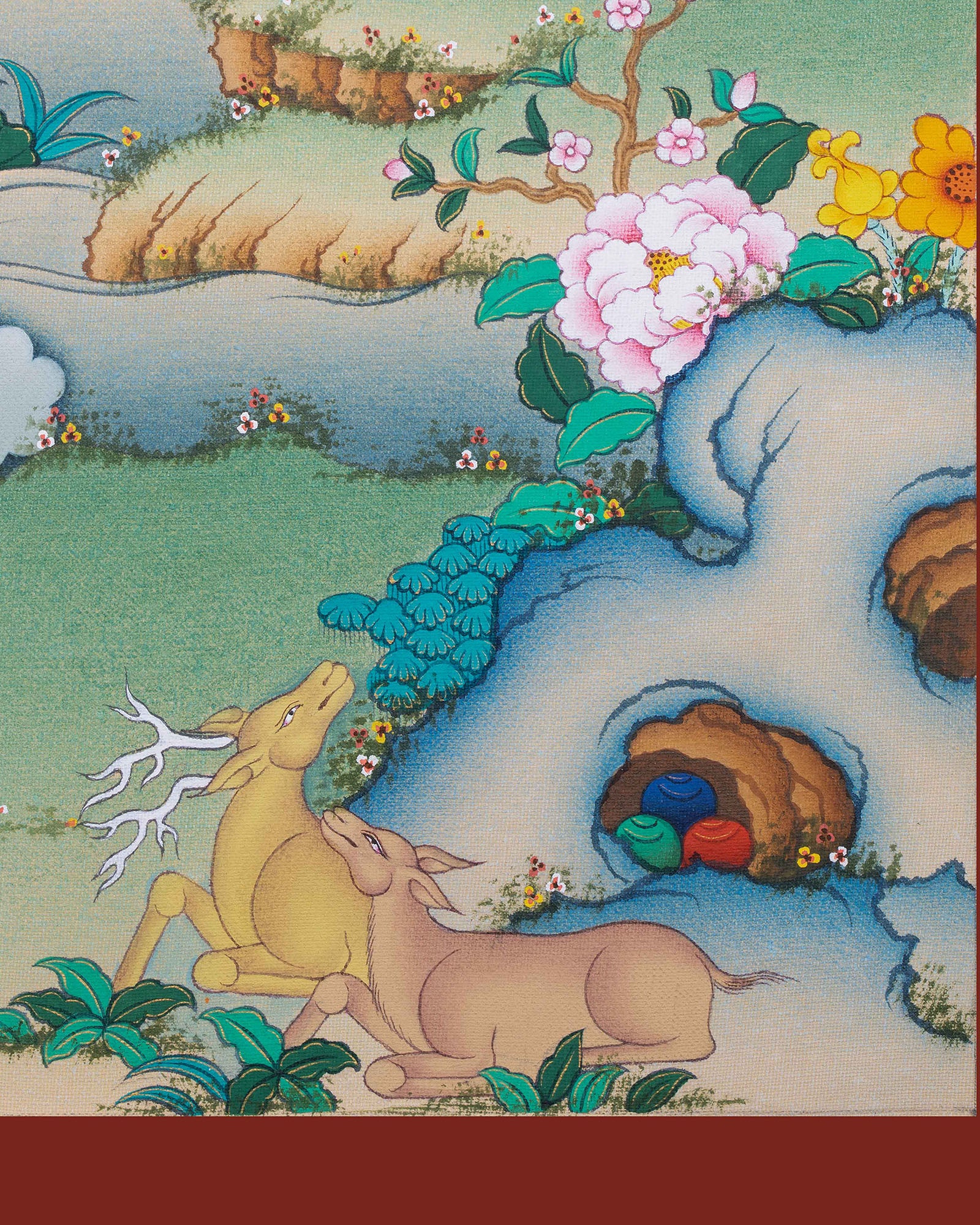 Shakyamuni Buddha Thangka Print Art