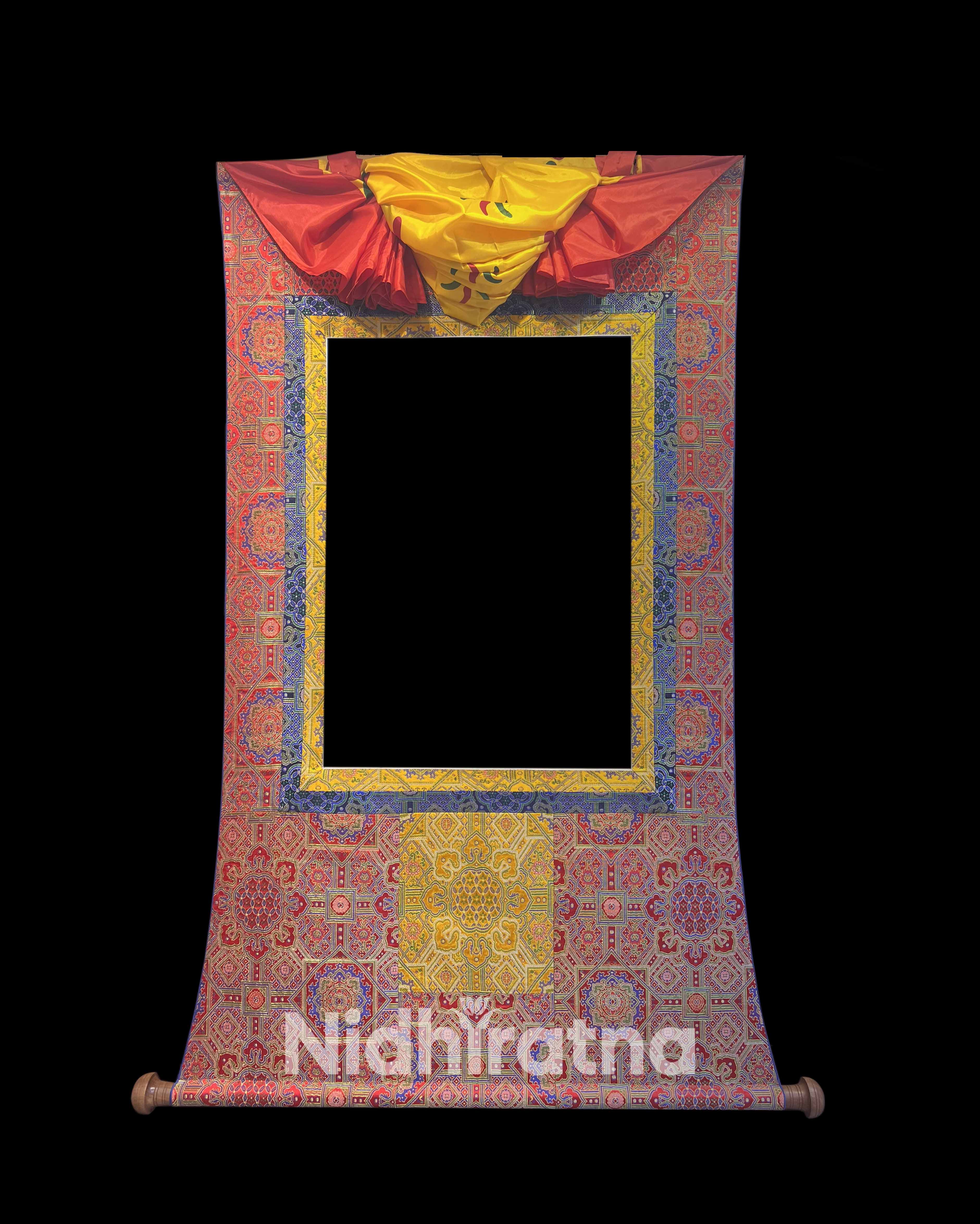 7 Tibetan Thangka Brocade