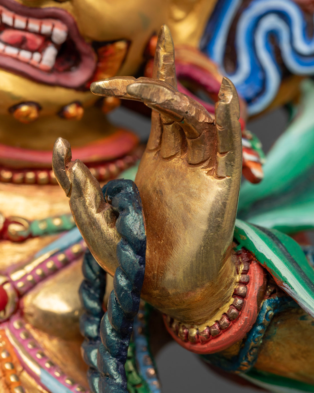 Vajrapani: The Guardian Wrapped in Vibrant Hues