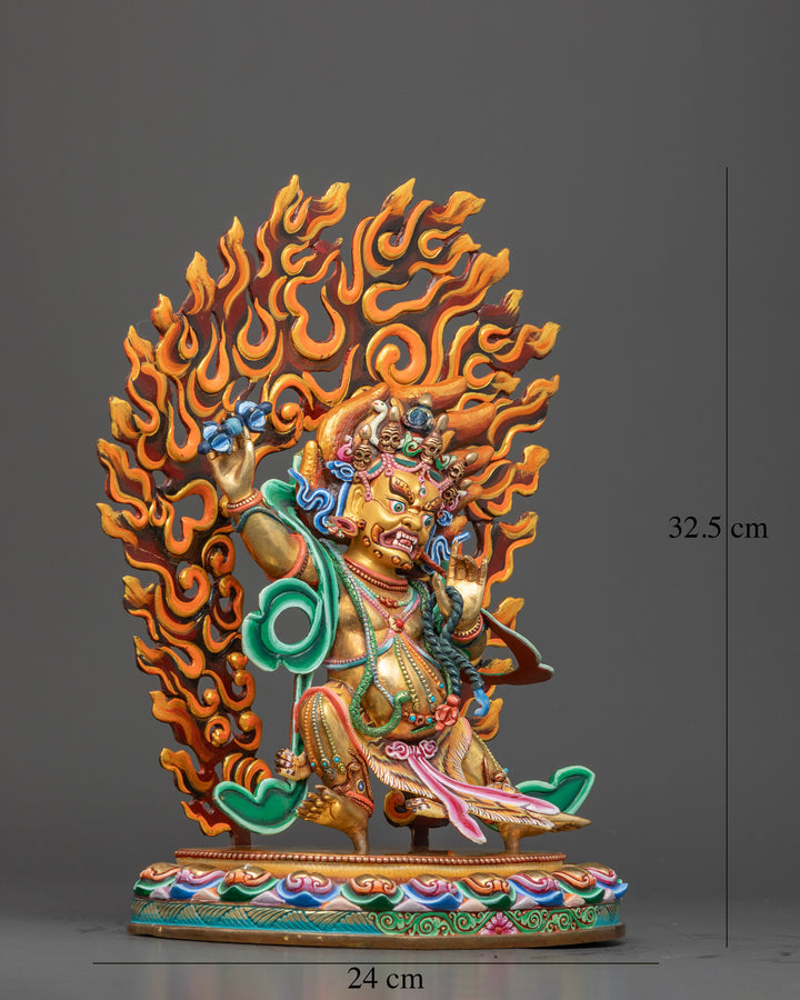 Vajrapani: The Guardian Wrapped in Vibrant Hues