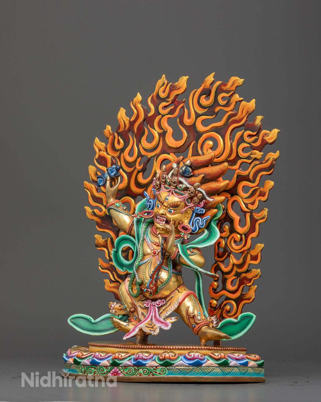 Vajrapani: The Guardian Wrapped in Vibrant Hues