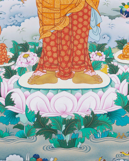 Shakyamuni Buddha Thangka Print Art