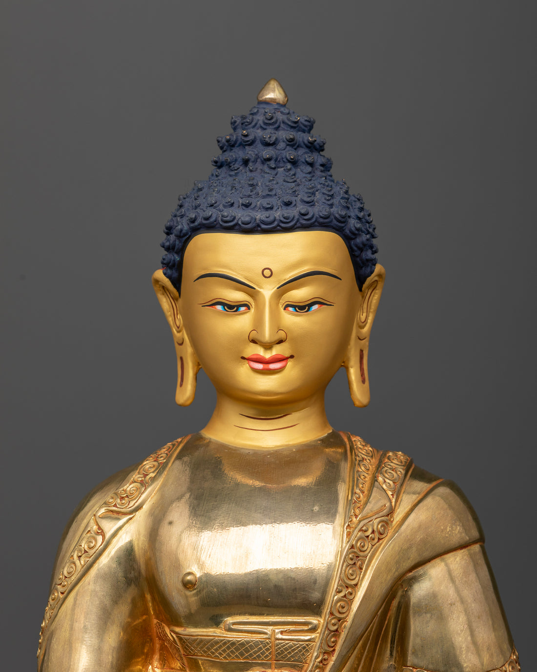 Enhance Your Meditation with a Gold-Faced Amitabha Buddha Statue