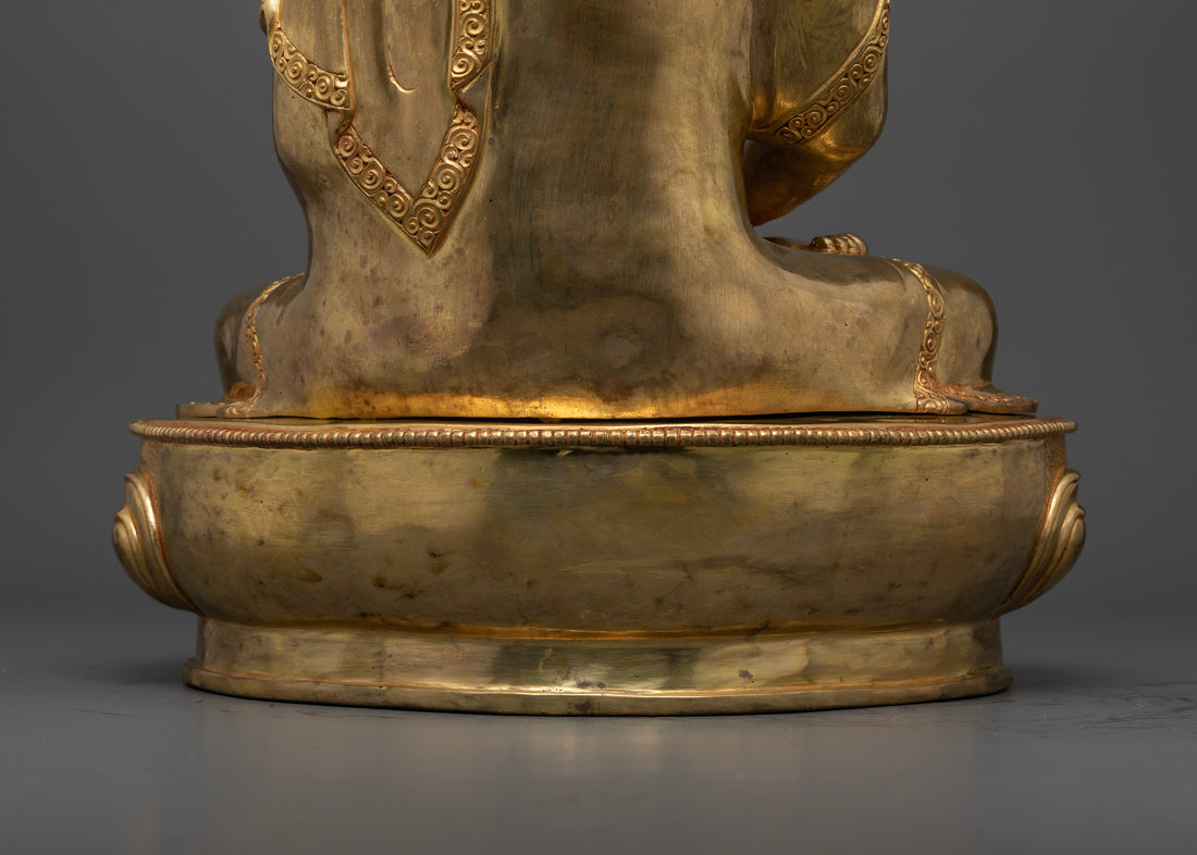 Enhance Your Meditation with a Gold-Faced Amitabha Buddha Statue