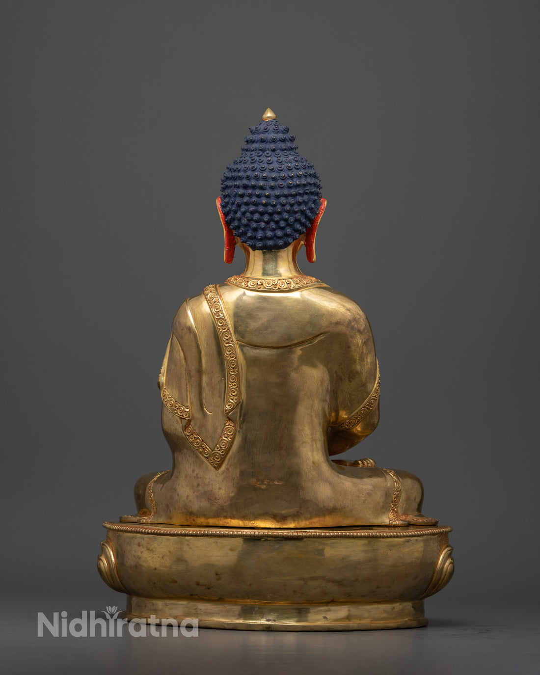 Enhance Your Meditation with a Gold-Faced Amitabha Buddha Statue