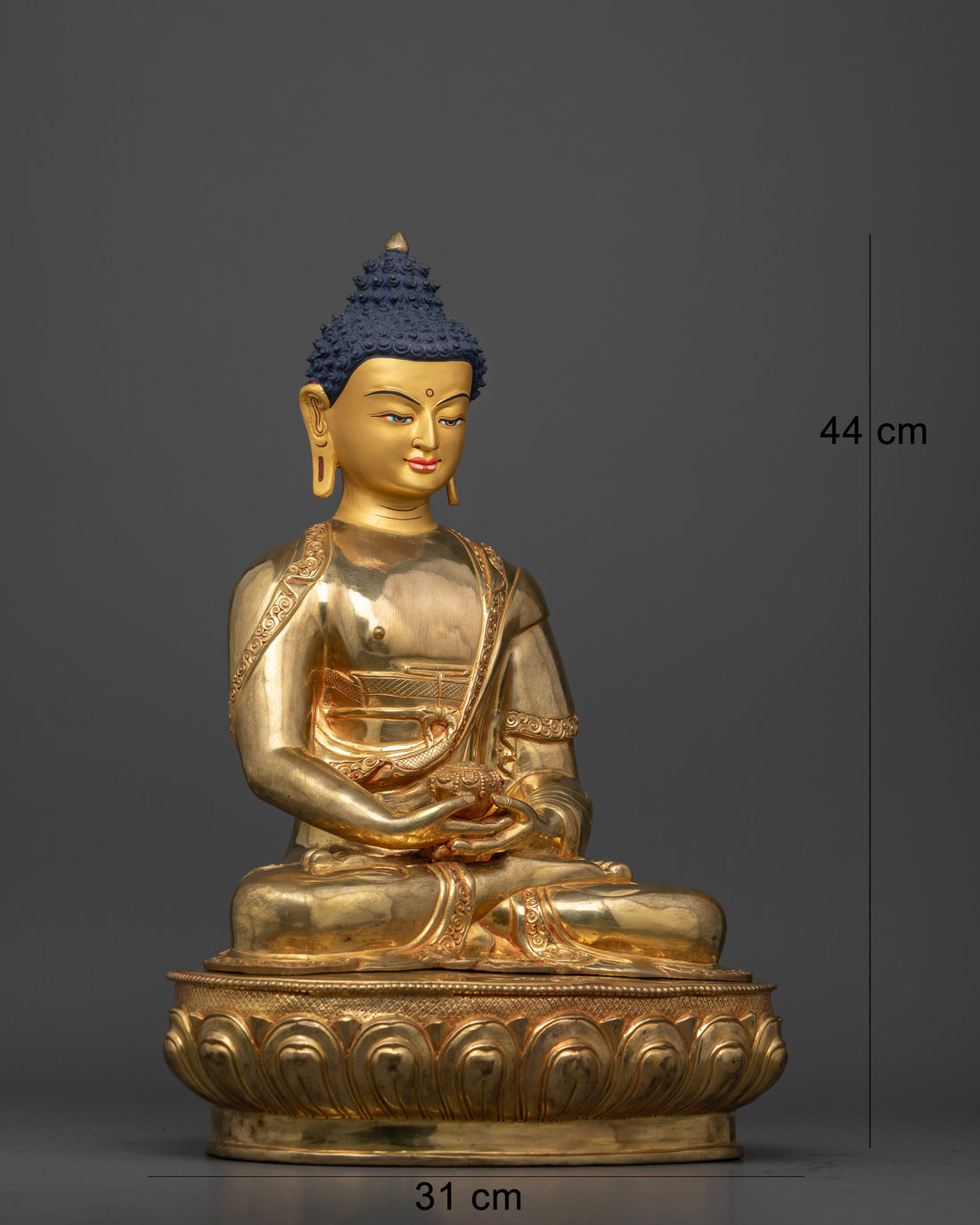 Enhance Your Meditation with a Gold-Faced Amitabha Buddha Statue