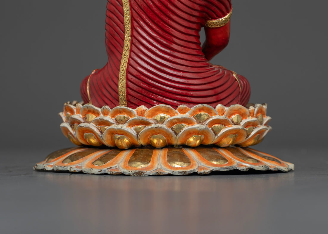 The Radiant Buddha: Symbolism of Amitabha in Red