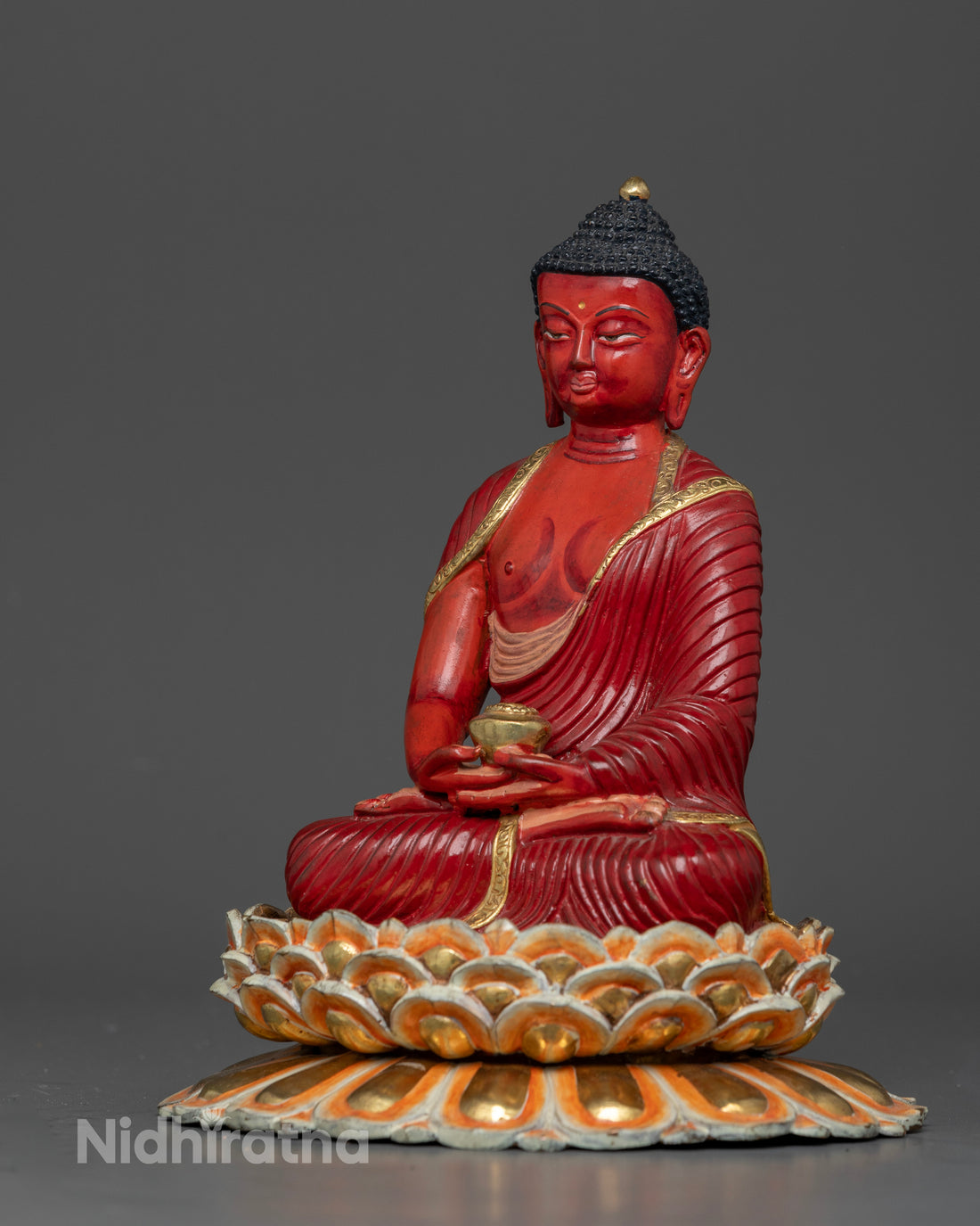 The Radiant Buddha: Symbolism of Amitabha in Red