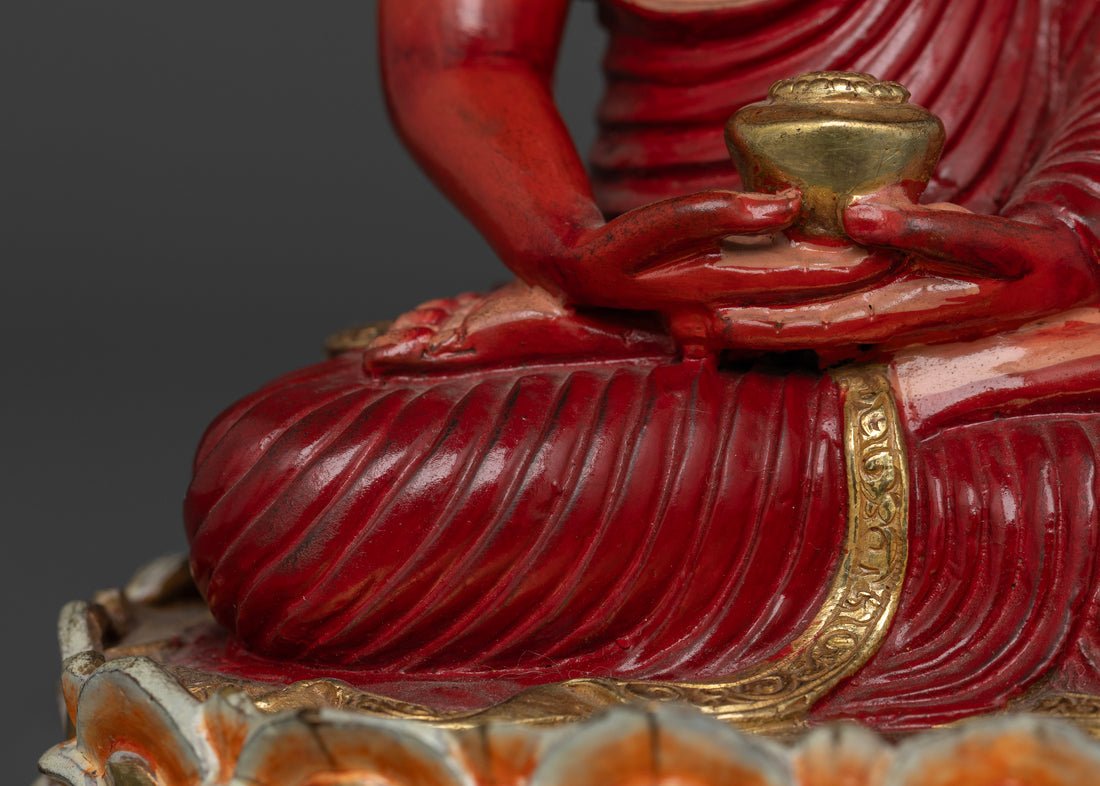 The Radiant Buddha: Symbolism of Amitabha in Red