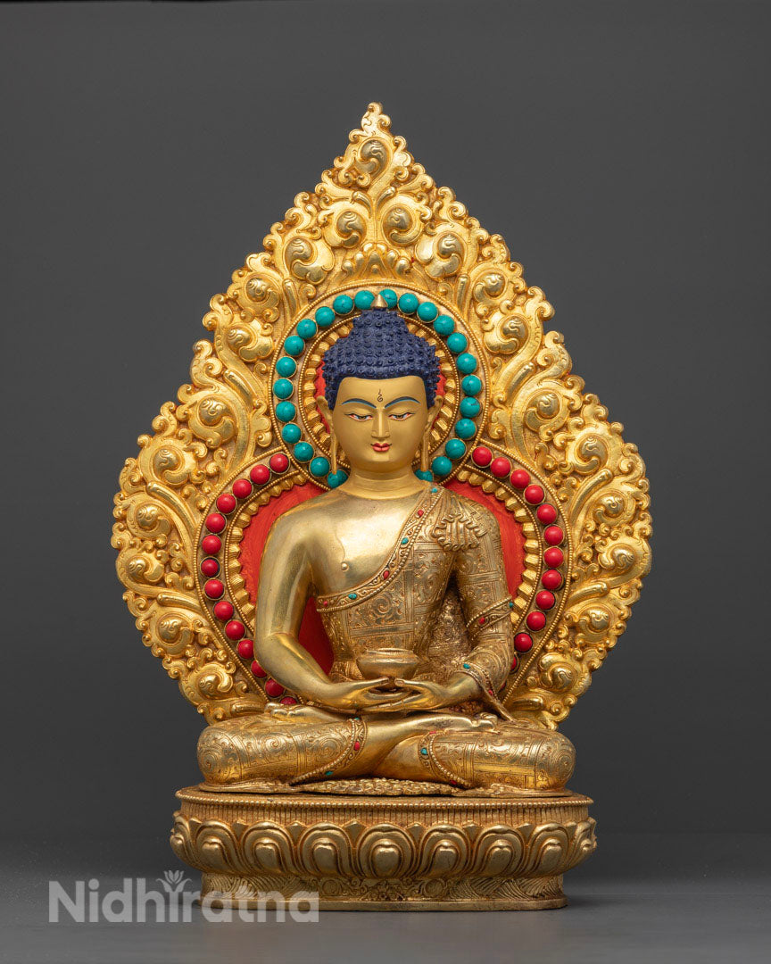 Buddha Amitabha Prayer Statue | Himalayan Artwork of Nepal