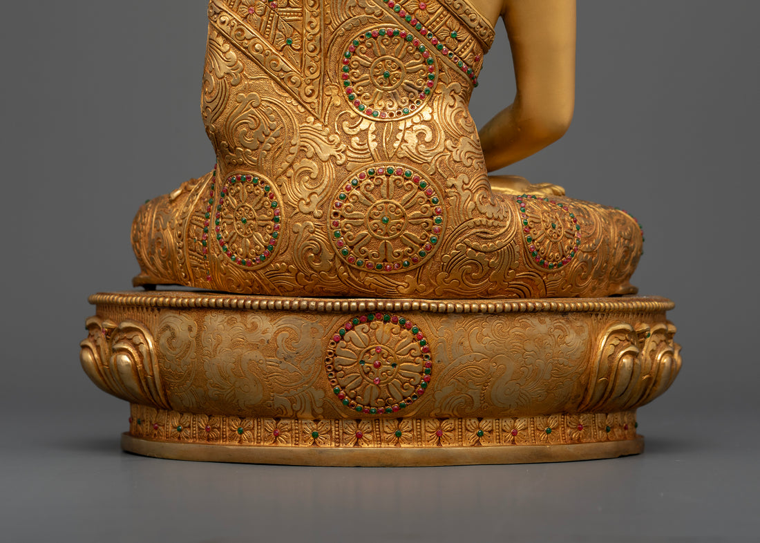 Authentic Gold Gilded Amitabha Buddha for Home’s Spiritual Vibe