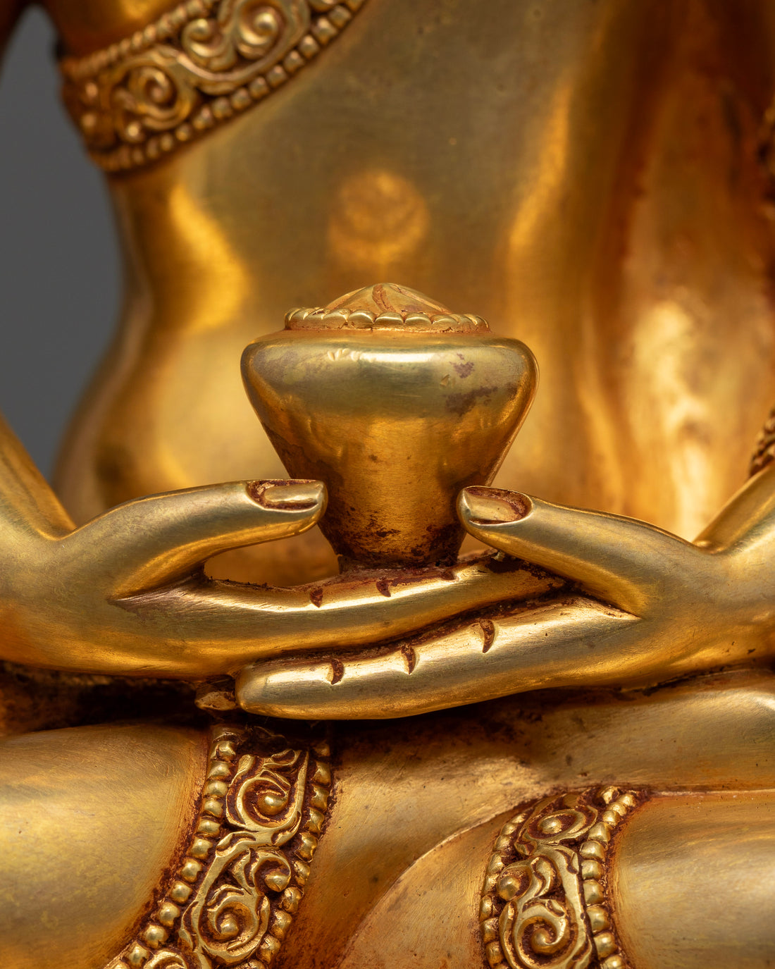 Fine Gold Plated Amitabha Buddha Statue: Exclusive Collection for Practitioners