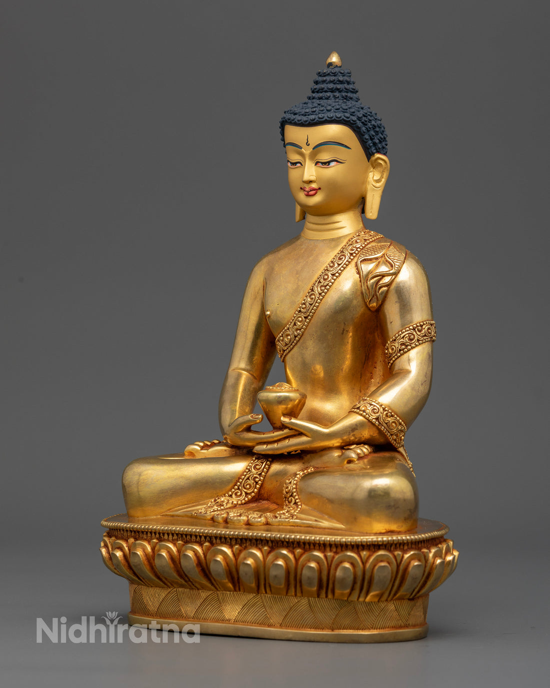 Fine Gold Plated Amitabha Buddha Statue: Exclusive Collection for Practitioners