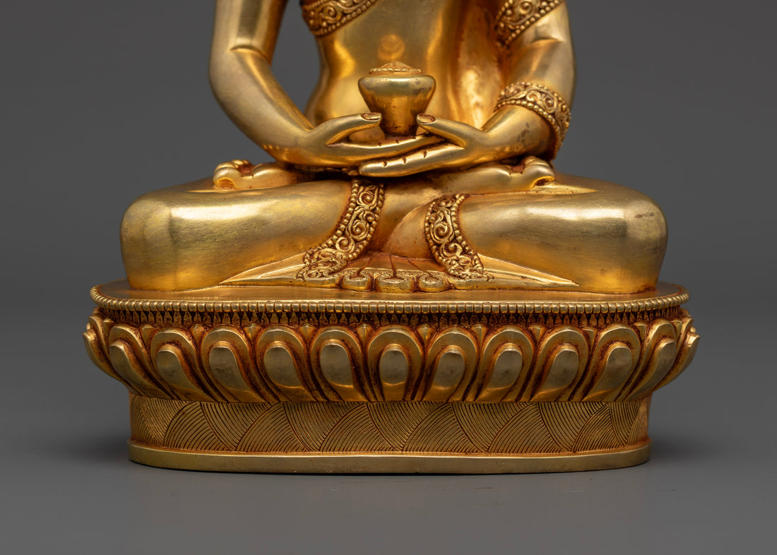 Fine Gold Plated Amitabha Buddha Statue: Exclusive Collection for Practitioners