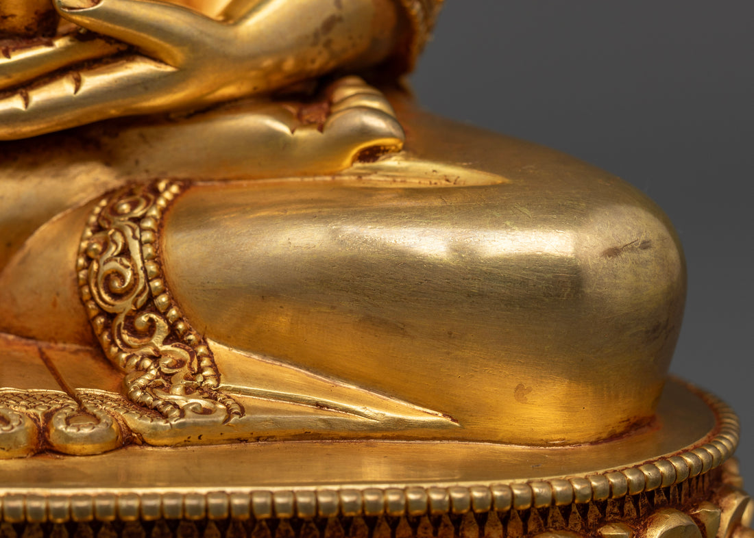 Fine Gold Plated Amitabha Buddha Statue: Exclusive Collection for Practitioners