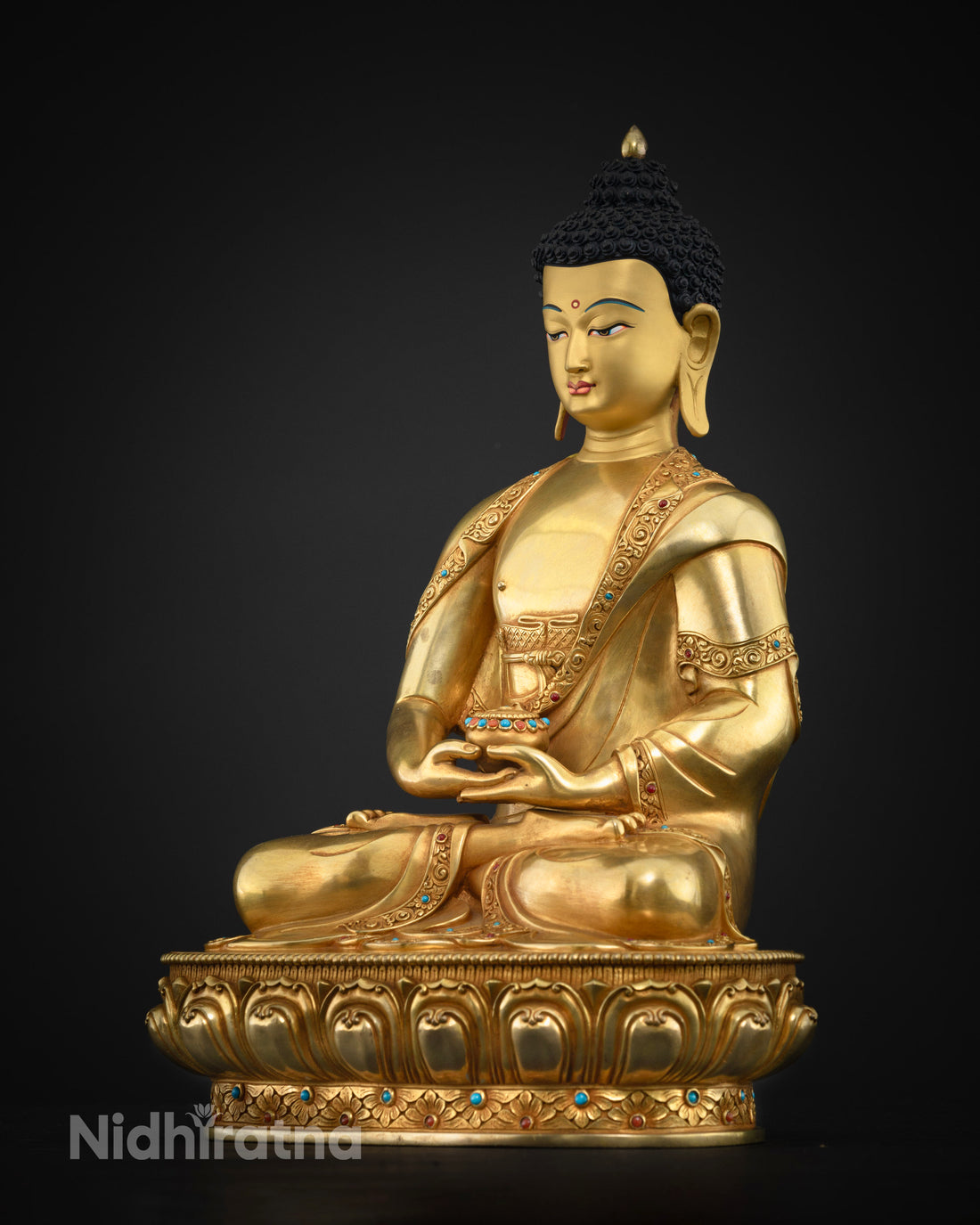 Authentic Amitabha Buddha Statue:  Spiritual Home Decor