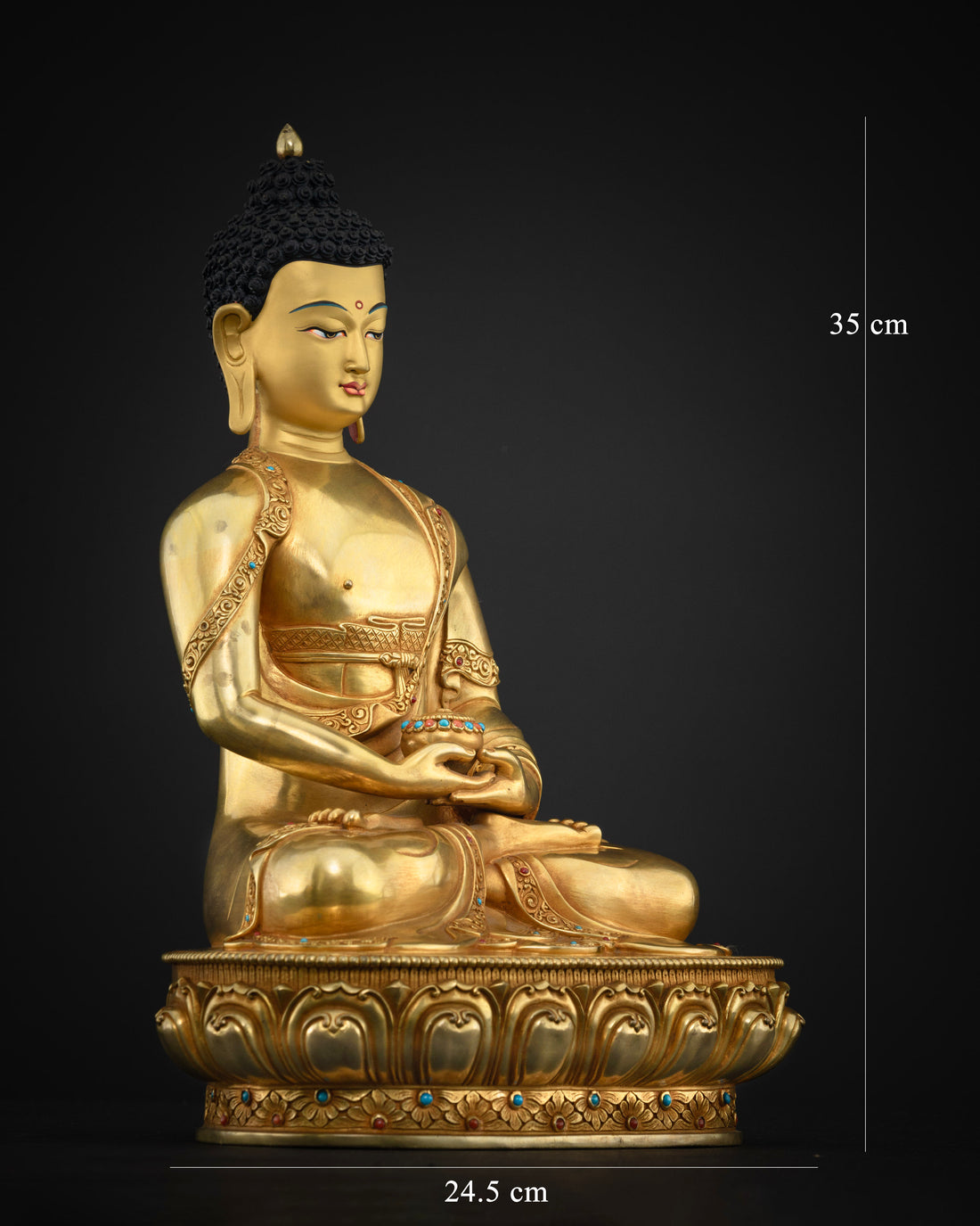 Authentic Amitabha Buddha Statue:  Spiritual Home Decor