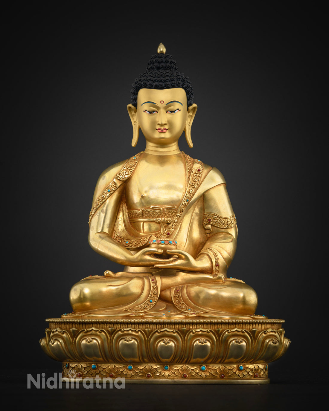 Authentic Amitabha Buddha Statue:  Spiritual Home Decor