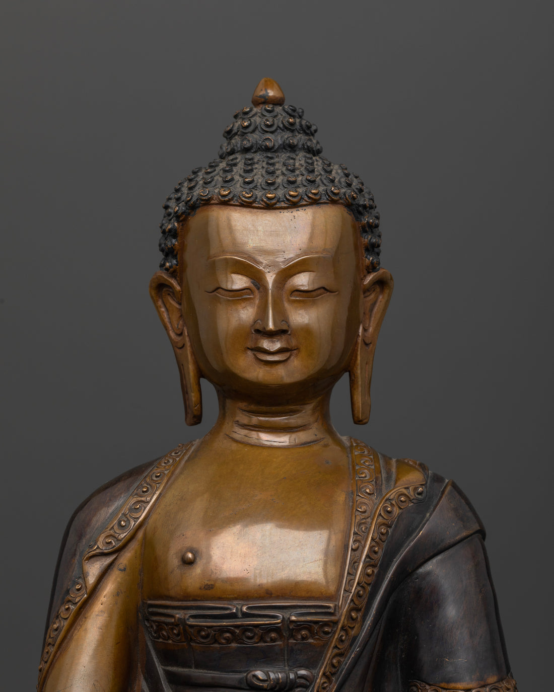 Oxidized Amitabha: Perfect for Meditation Spaces and Zen Gardens