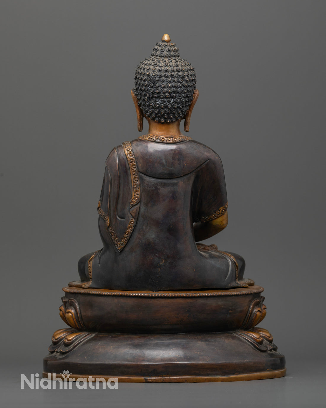 Oxidized Amitabha: Perfect for Meditation Spaces and Zen Gardens