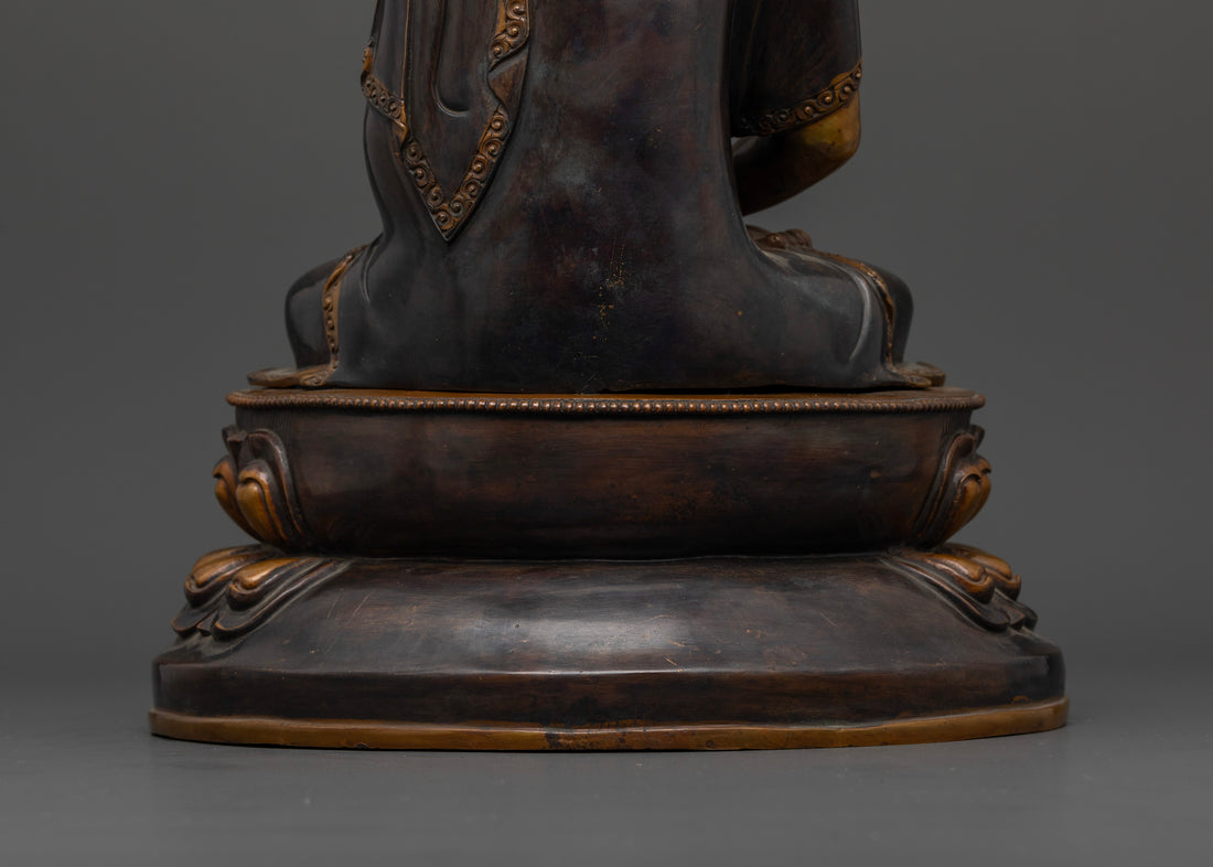 Oxidized Amitabha: Perfect for Meditation Spaces and Zen Gardens