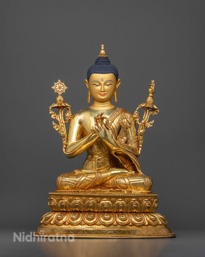 Seated Maitreya Buddha: Spiritual Statue for Meditation and Peace