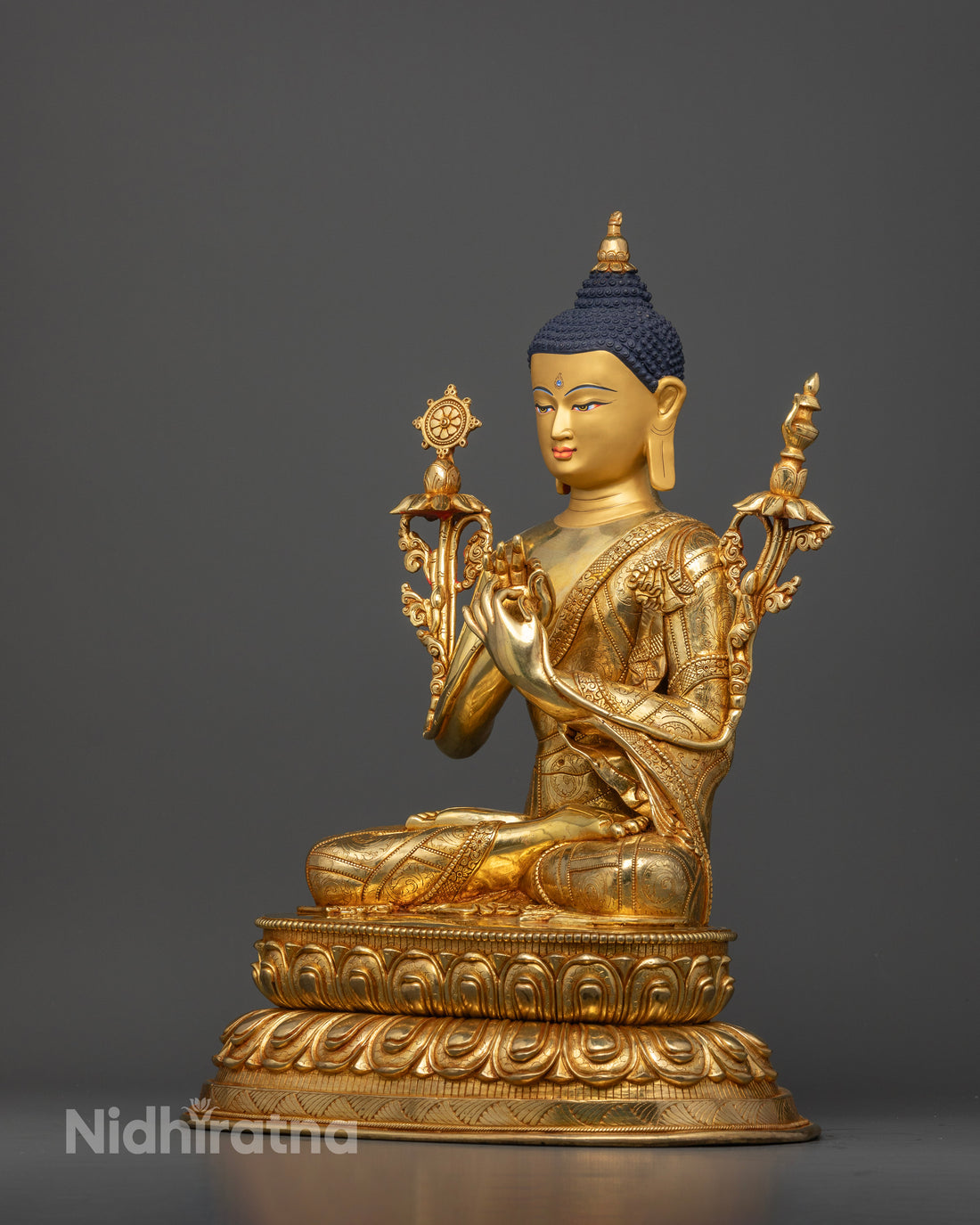 Seated Maitreya Buddha: Spiritual Statue for Meditation and Peace