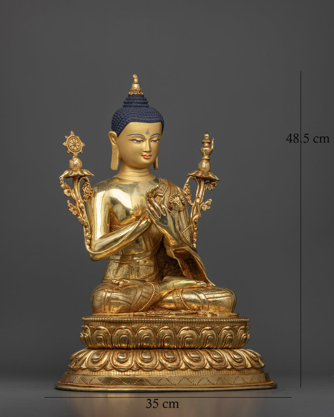 Seated Maitreya Buddha: Spiritual Statue for Meditation and Peace